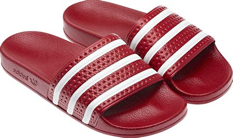 adidas slippers grijs rood|adidas bad slippers.